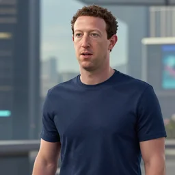Screenshot of Mark Zuckerberg in Detroit Become Human