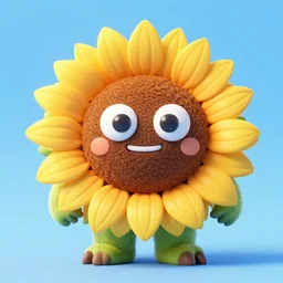 a monster made from sunflower