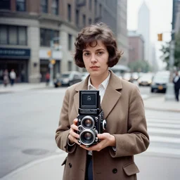 candid street photography of chicago, 1960s, by Vivian Maier, Rolleiflex 3.5F, Kodak 120mm film