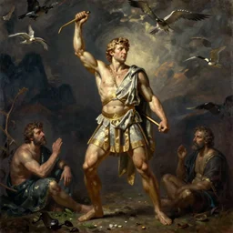 the madness of nero, historically accurate, by various popular artists, oil painting on canvas, epic, cinematic,