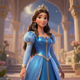 princess lala fatima, unreal engine, amazing background