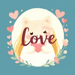 beautiful cute and fancy illustration for a love wish card, clean cel shaded vector art. shutterstock. behance hd by lois van baarle, artgerm, helen huang, by makoto shinkai and ilya kuvshinov, rossdraws, illustration, art by ilya kuv, black and red