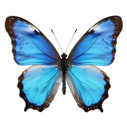butterfly closeup, detailed blue bitterfly, concept art, artstation, elegant