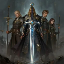 kings spinning fantastical dagger of earths desire, d & d, fantasy, portrait, highly detailed, digital painting, trending on artstation, concept art, sharp focus, long shot, illustration, art by artgerm and greg rutkowski and magali villeneuve