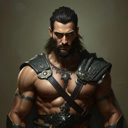 henry cavill as a warrior, upper body, d & d, muscular, fantasy, intricate, elegant, highly detailed, digital painting, artstation, concept art, smooth, sharp focus, illustration, art by artgerm and greg rutkowski and alphonse mucha