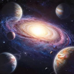 galaxy, planets, civilization, anime inavsion, cinematic