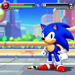 a game maker game screenshot, sonic game