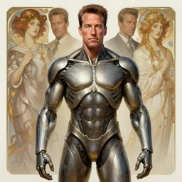 arnold schwarzenegger as a organic cyborg, diffuse lighting, fantasy, intricate, elegant, highly detailed, lifelike, photorealistic, digital painting, artstation, illustration, concept art, smooth, sharp focus, art by john collier and albert aublet and krenz cushart and artem demura and alphonse mucha