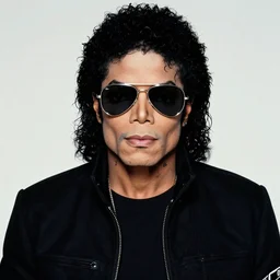 full body portrait of black 1 9 7 0 s michael jackson, gangsta rapper, big nose, tattoos, wearing aviator shades. realistic face, uhd, detailed, symmetrical nikon d 8 5 0. sigma 8 5 mm f 1. 4 dg hsm a. aperture f / 3. 5. shutter speed 1 / 6 0. iso 1 6 0 0