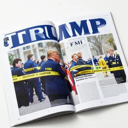 FBI raid on Donald Trump, detailed, magazine, photograph