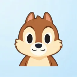 face icon stylized minimalist chip'n dale : rescue rangers, loftis, cory behance hd by jesper ejsing, by rhads, makoto shinkai and lois van baarle, ilya kuvshinov, rossdraws global illumination