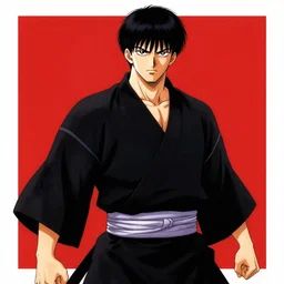 Samurai by Kentaro Miura, horror, black and red color scheme