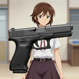 a glock 1 9 commercial featuring homura akemi