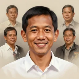 photo of president joko widodo in his teens with simple smile and clean shaved, paint, detailed, digital art, google images, portrait, hd 4 k, greg rutkowski and gaston bussiere and craig mullins and j. c. leyendecker, hd
