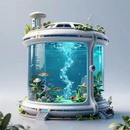 A utopic futuristic building resembling a very large aquarium, HD, 8k, trending on artstation, official media