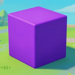 giant purple cube from fortnite