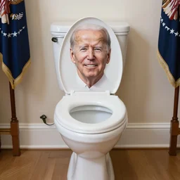 !!! bidet!!! with the body of joe biden on a bidet, toilet bidet with the face of joe biden, presidential photography