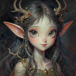A friendly wisp, digital painting, lots of details, extremely detailed, 4k, intricate, brush strokes, Artgerm, Bastien Christopher Balaskas,, Shinji Aramaki