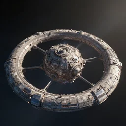 ring world megastructure, digital art
