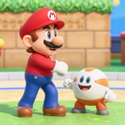 owen from total drama island is fighting in the level from new super mario bros