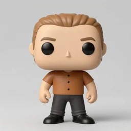 full body 3 d render of big pun as a funko pop, studio lighting, white background, blender, trending on artstation, 8 k, highly detailed