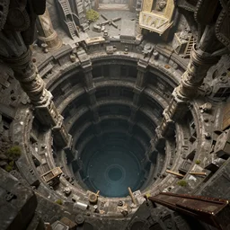 4d rendition of viewing down the well of eternity