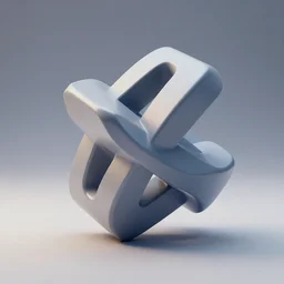 3 d render of impossible object