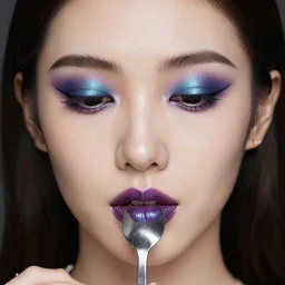 stock footage, spoon makeup