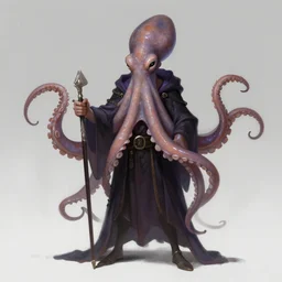 character concept full body portrait, octopus male wizard, style digital painting, concept art, smooth, sharp focus, illustration by ruan jia and mandy jurgens and william - adolphe bouguereau, artgerm