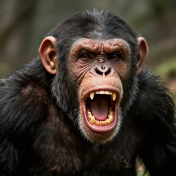 Angry Chimpanzee Screaming Portrait, Boris Vallejo, Epic, 8k resolution, ArtStation, Hyperrealistic
