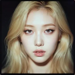 lazy eye beautiful hyper realistic photograph of pretty blonde korean girl alice,, dramatic lighting alice in wonderland, dj sura face, artgerm, ilya kuvshinov, kodak photograph, wetplate, overexposed
