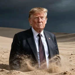 donald trump as death from sandman, goth chic, soft lighting, high resolution