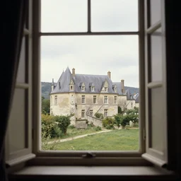 view from the window at Le Gras, Niépce, 1826