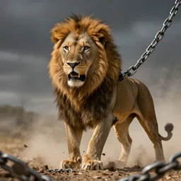 lion, brave, struggle, honor, breaking the chains
