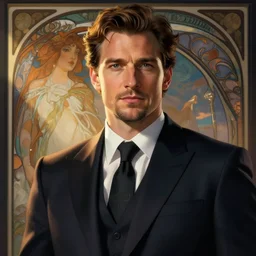 Henry Cavill as the Flash in Justice League, luxurious suit, posing, sigma male, portrait art by alphonse mucha and greg rutkowski, highly detailed, digital painting, concept art, illustration, dim lighting with twilight rays of sunlight, trending on artstation, very detailed, smooth, sharp focus, octane render, close up