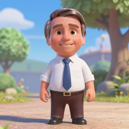 Jair Bolsonaro from Disney Pixar's Up, 3d rendered