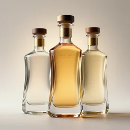 3 d concept of a luxury tequila bottle, creative shape