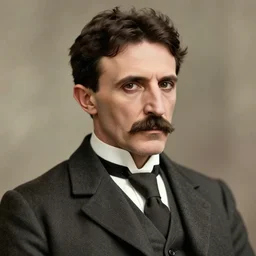 ultra realistic digital potrait of Nikola Tesla Nikola Tesla, 4k,