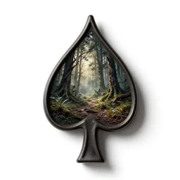 gothic spade, commercial catalog photo, isolated on a pure white background, centered, entire object in frame, sharp focus, soft studio lighting