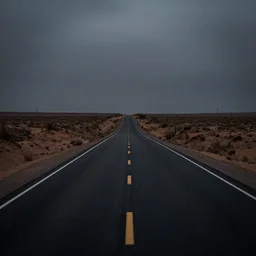 on a dark desert highway,