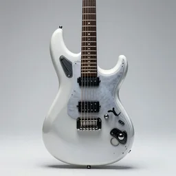 photo of futuristic guitar by william eggelston - n 9