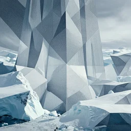 geometrically incomprehensible surreal order of Antarctica, cinematic, establishing shot, extremely high detail, photorealistic, cinematic lighting, intricate line drawings, 8k resolution