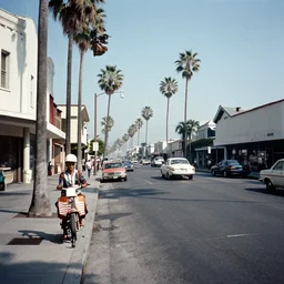 photograph of a los angeles street in 1 9 6 9