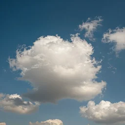 wide angle sky with brught virgin mary cloud in center