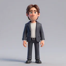 iggy pop, 3D modeling character, full view, by Pixar