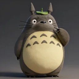 portrait of the real life Totoro, expressive pose, futuristic, highly detailed, digital painting, artstation, concept art, smooth, sharp focus, dramatic light, studio light, by rembrandt