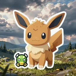 cute miss mascot blizzaroi blizzaroi abomasnow pokemon sticker art, cronobreaker, beeple game icon