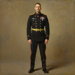 full body portrait of the dictator of the orlando magic, 1 8 8 9, in full military garb, oil on canvas by william sidney mount, trending on artstation