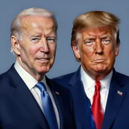 joe biden and donald trump, lowbrow, 8 k, matte painting, in the style of rembrandt,