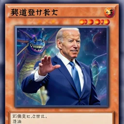 biden on a yugioh monster card as a level 1 0 monster